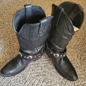 Women's Road Wold Black Cowboy Boots